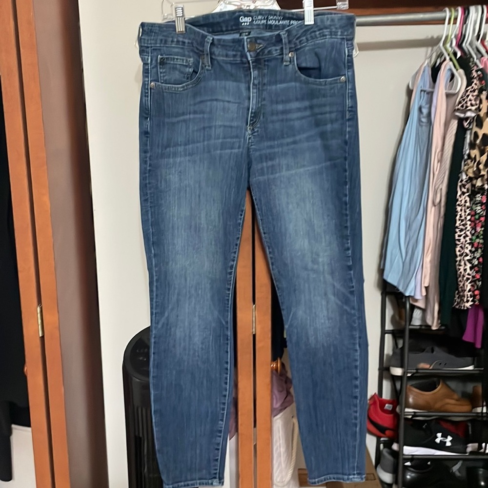 Worn once Gap Curvy dark blue jegging